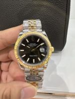 Rolex 41mm 3235 Movement 904L Steel Date Window Luminous Platinum-Plated Bezel Watch